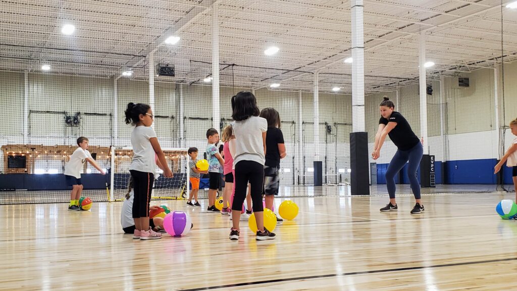 Youth Volleyball playing at EVP